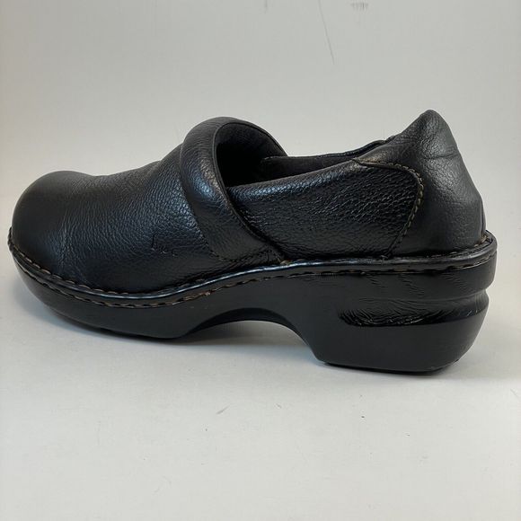 BOC Born Concept Peggy Mule Slip On Clogs Women's Size 8.5 Black Leather Nurse - Picture 2 of 16